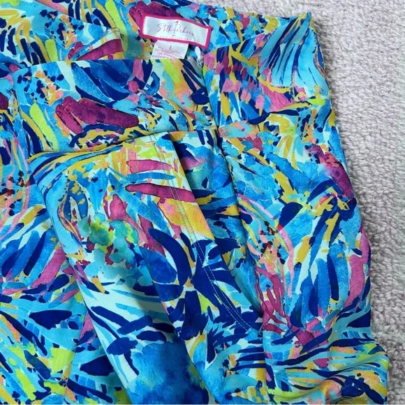 Stella Parker Golf Collection Bermuda Shorts Tropical Size Large Resortwear - Picture 6 of 12